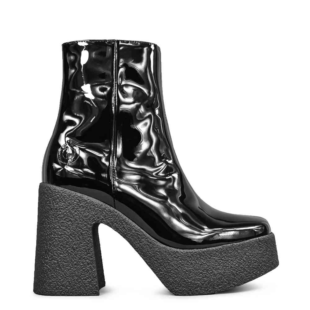 Altercore - Mazikeen Vegan Bottes de plateforme - Noir